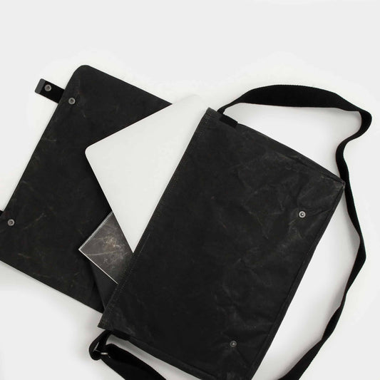 Black ProtectPaper® Messenger Bag