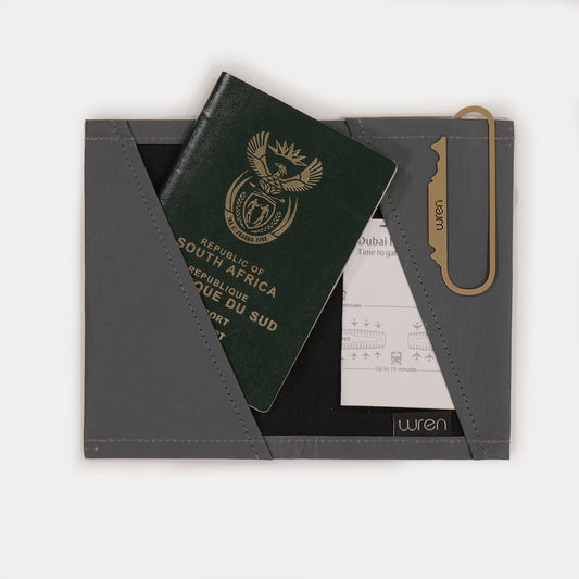Charcoal Passport Holder - ProtectPaper®