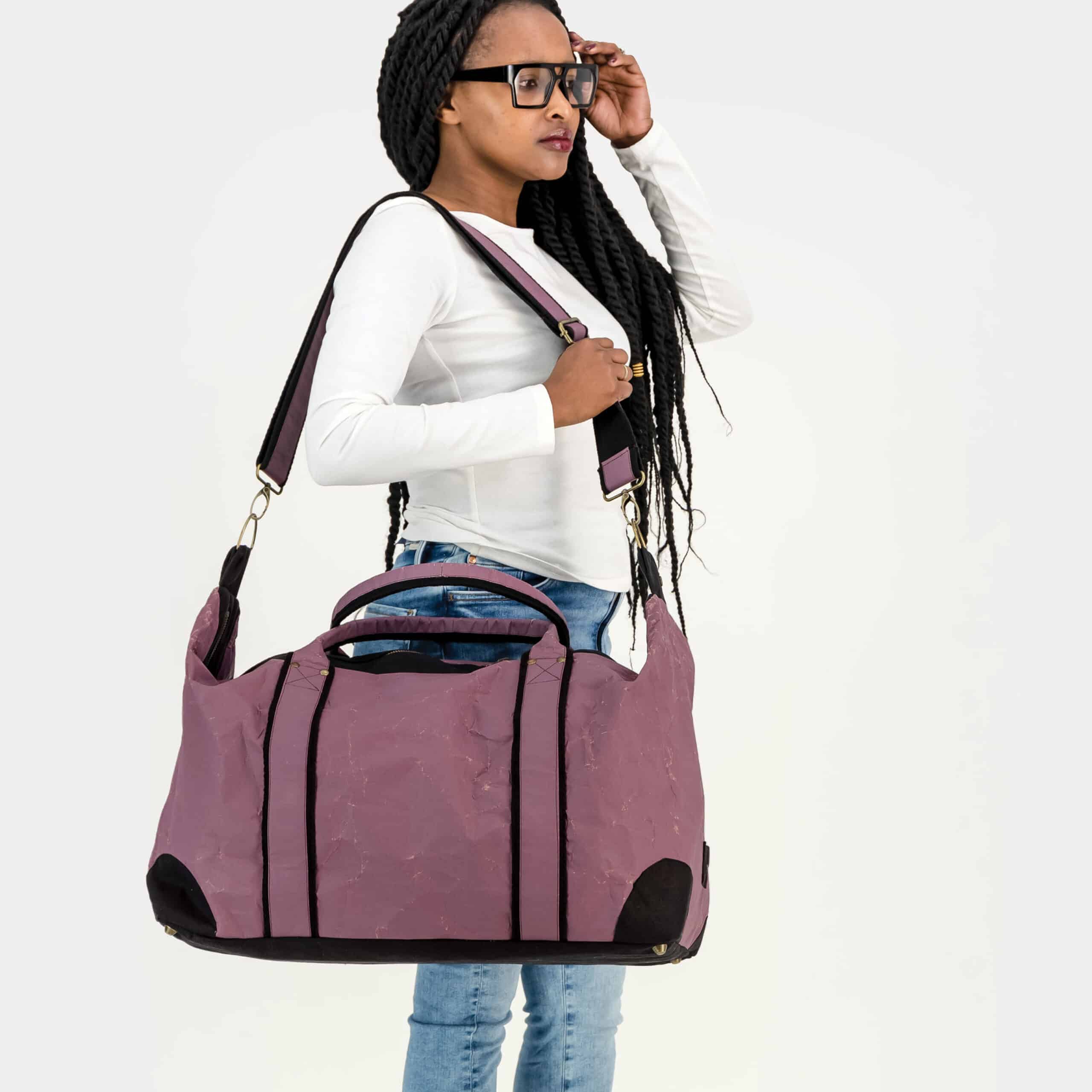 Aubergine ProtectPaper® Weekender Travel Bag – The Wren Design