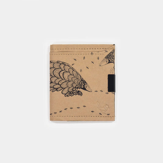 Silent Pangolin Square Wallet - ProtectPaper®