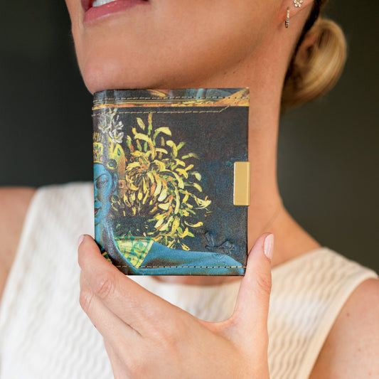 Tretchikoff Gold Collage ProtectPaper® Square Wallet