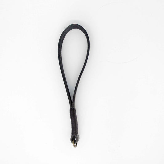 Black Leather Wrist Strap