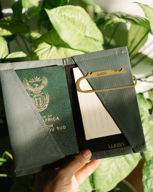 Charcoal Passport Holder - ProtectPaper®