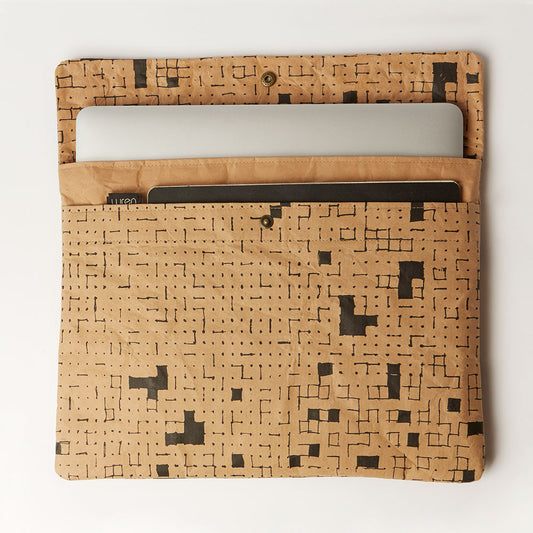 Black Dots & Squares ProtectPaper® Laptop Sleeve