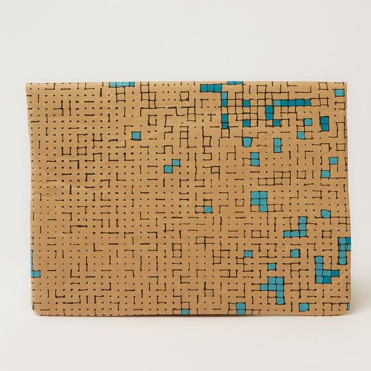 Turquoise Dots & Squares ProtectPaper® Laptop Sleeve