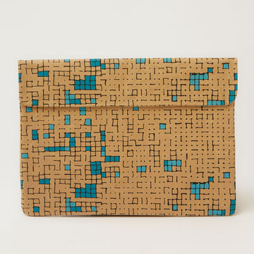 Turquoise Dots & Squares ProtectPaper® Laptop Sleeve