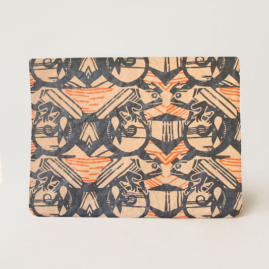 Optical Africa Cama Orange White ProtectPaper® Laptop Sleeve