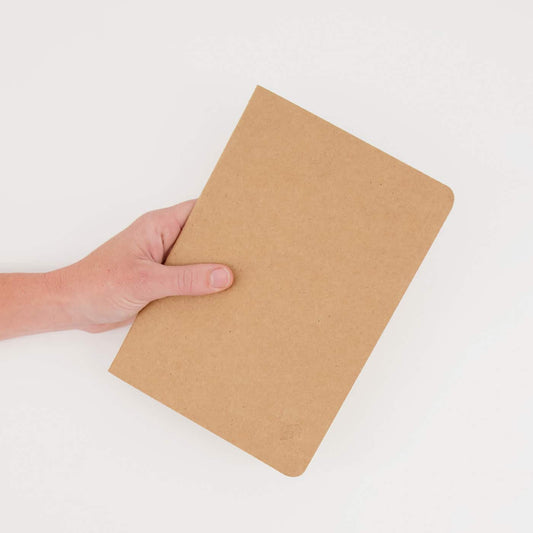 Replacement Pack: A5 Kraft Notebooks (Pack of 2, blank pages)