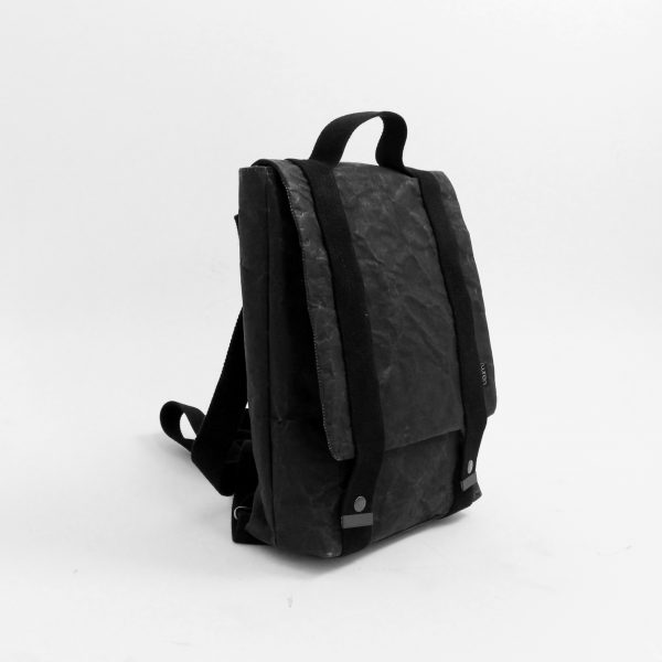 Wren Black Backpack front