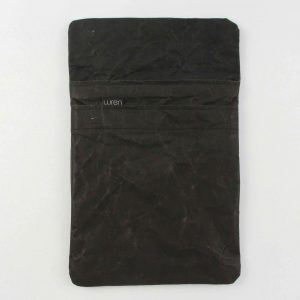 Wren Black iPad Sleeve open sml