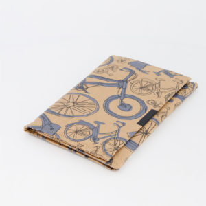 Blue Bicycles White B6 Notebook Side