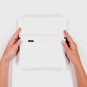 Wren PaperSleeves Mini White Frontwithhand web ready
