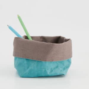 Wren Teal paper tub small styled LR
